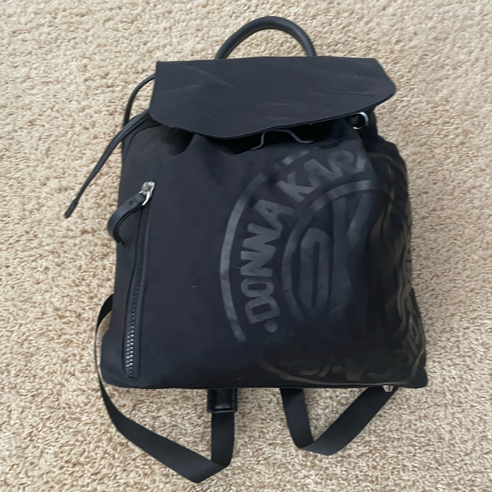 DKNY Donna Karan New York Circa 1989 Black Nylon Backpack